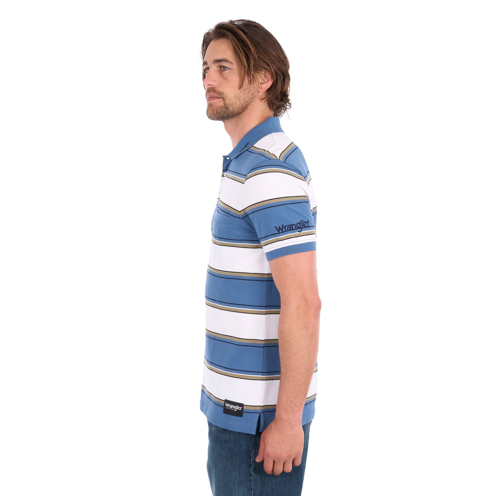 Wrangler Men's Mick 1pkt Short Sleeve Polo Wrangler