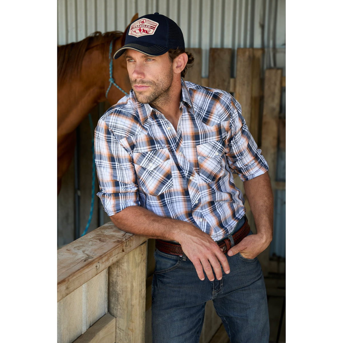 Wrangler Men's Toby L/S Western Shirt Wrangler