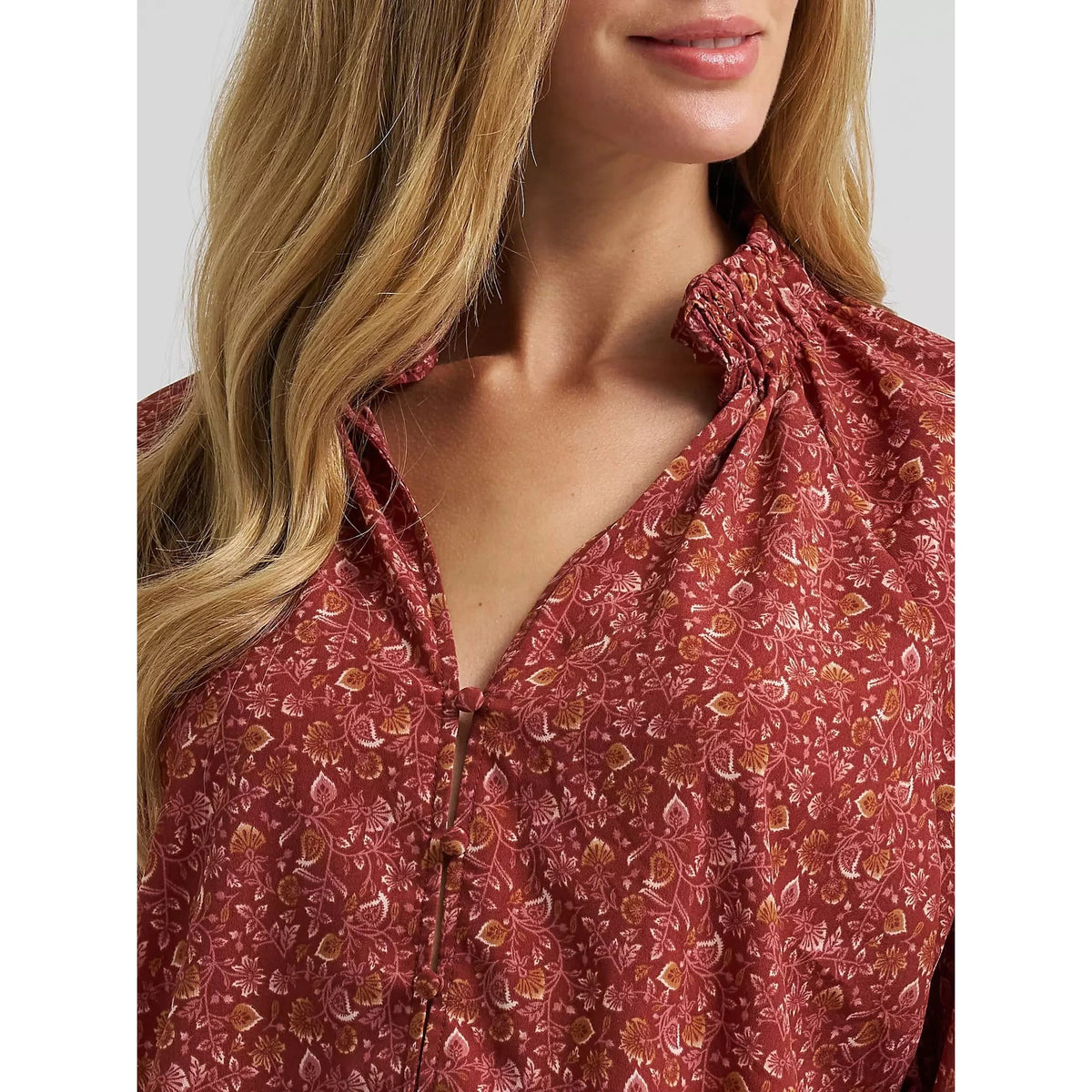 Wrangler Women's Button Front Princess Blouse Wrangler