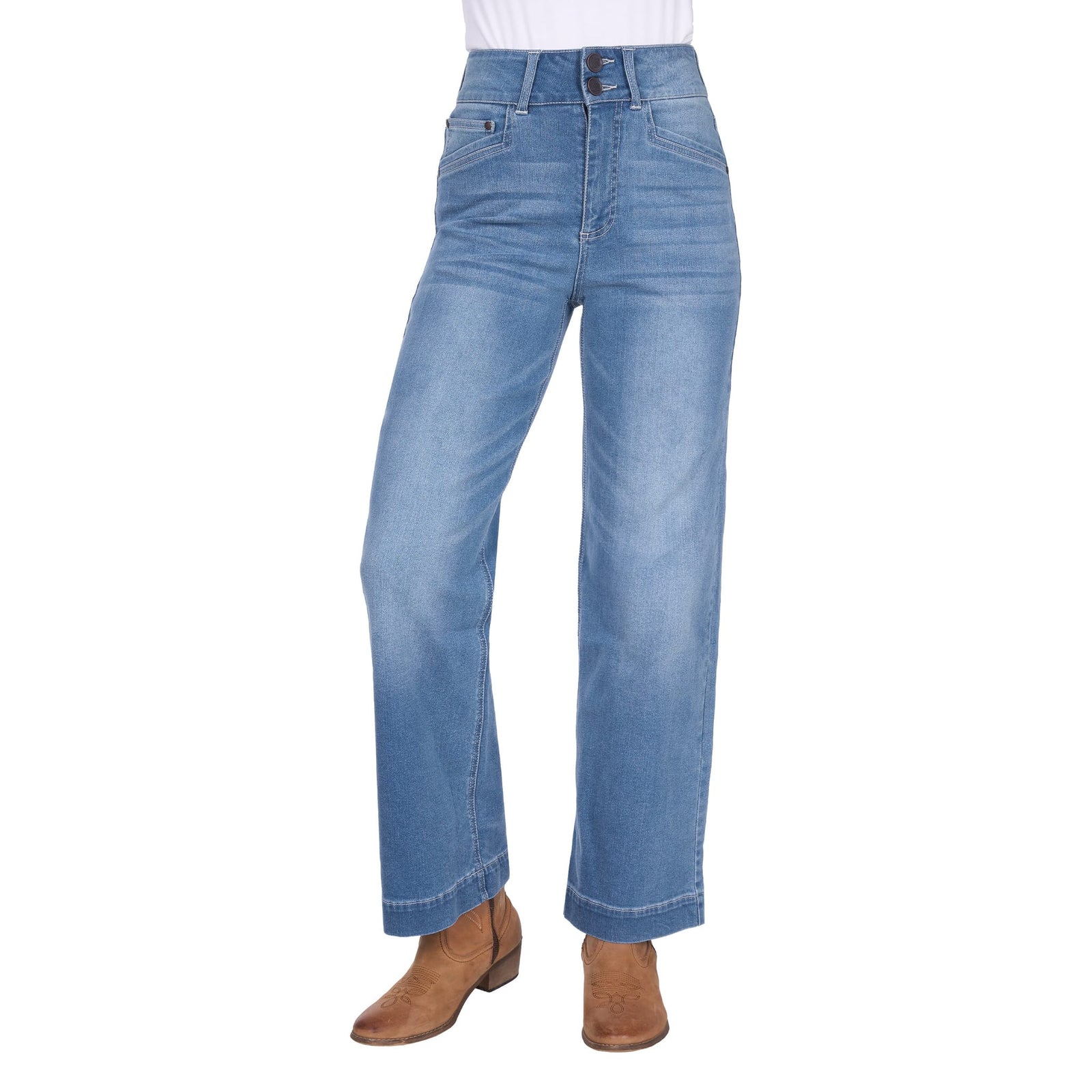Wrangler Women's Chloe High Rise Wide Leg Jean Wrangler