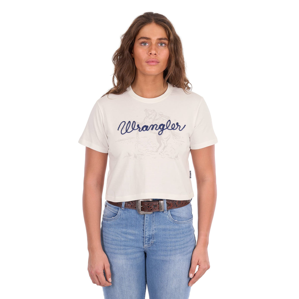 Wrangler Women's Cindy Crop Short Sleeve Tee Wrangler