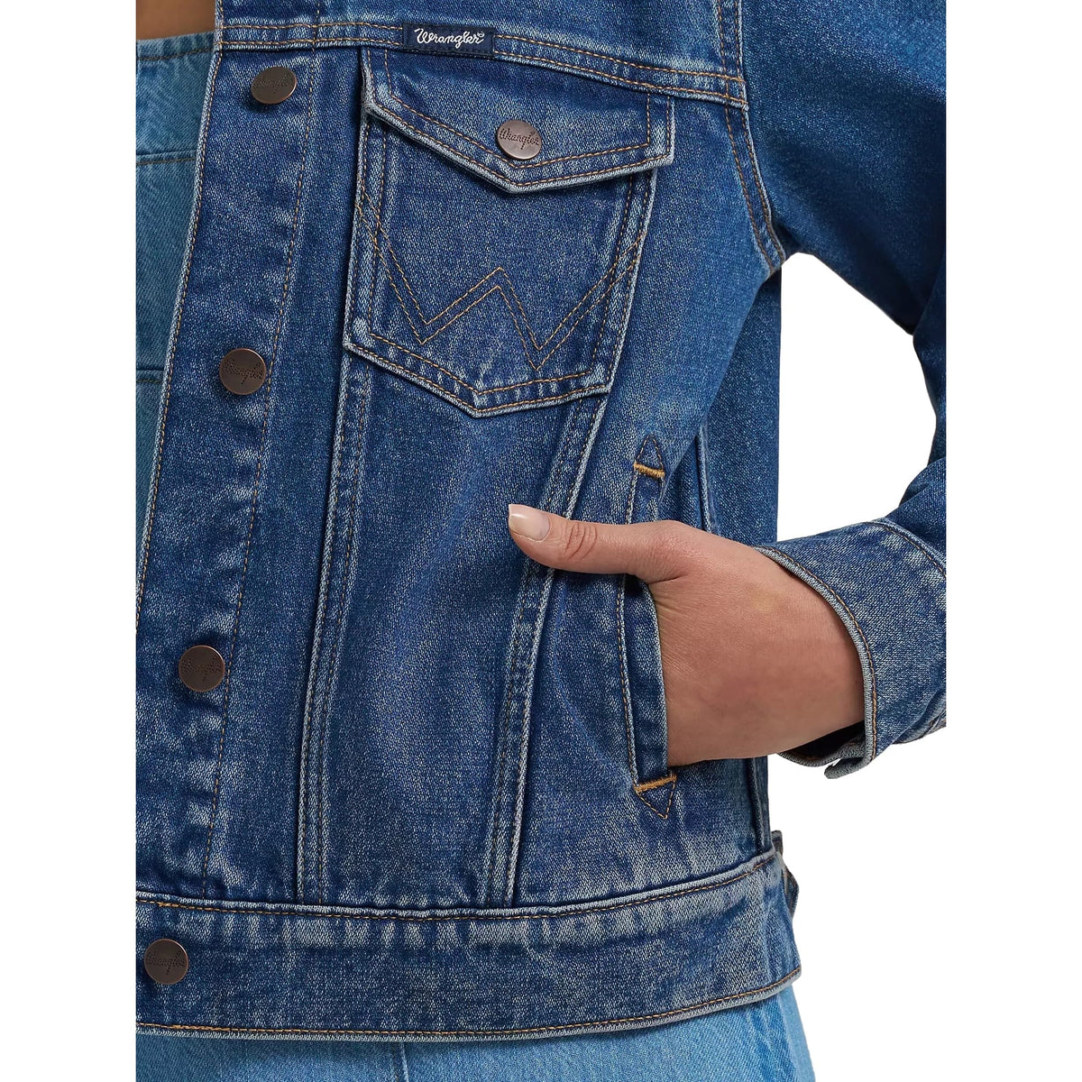 Wrangler Women's Classic Unlined Denim Jacket Wrangler