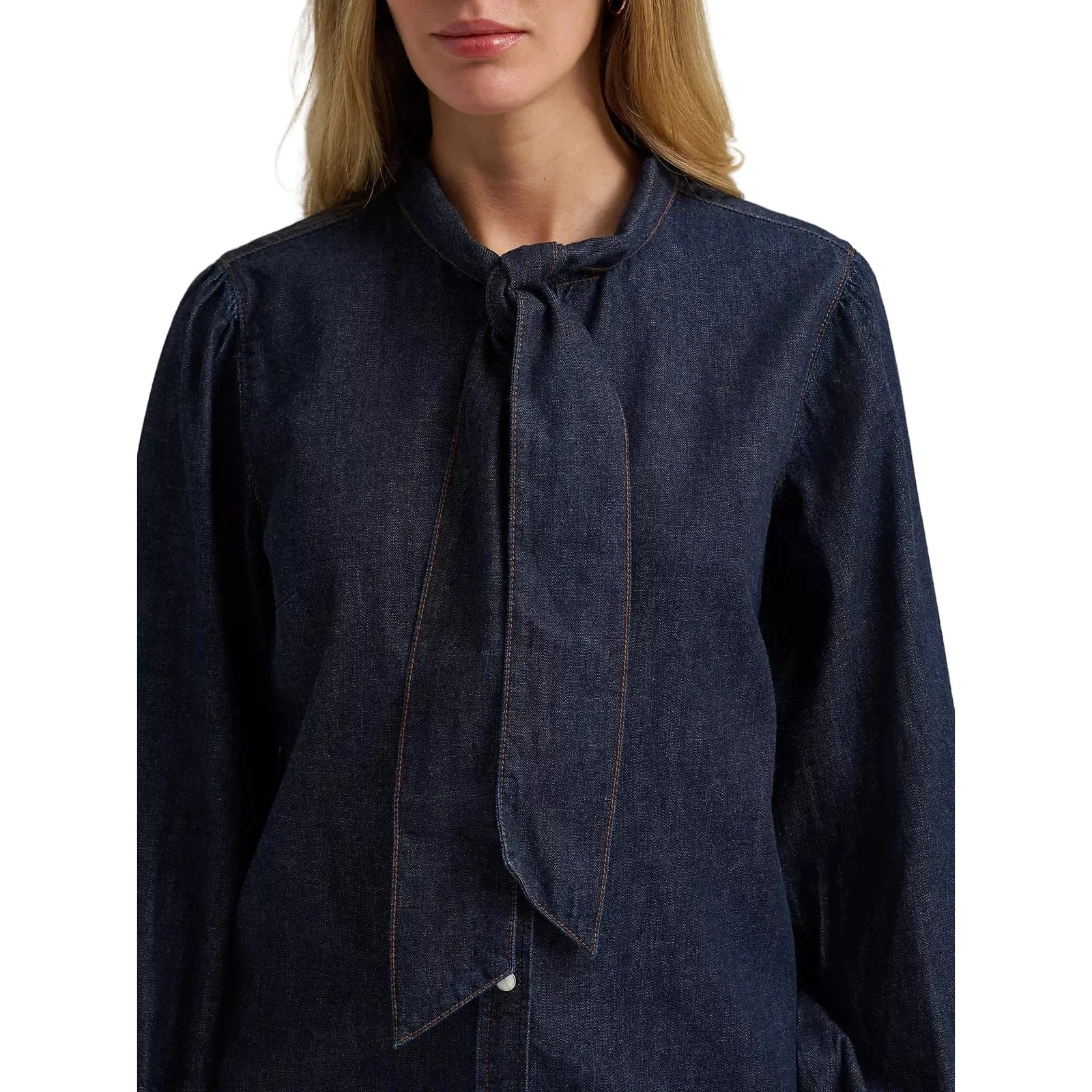 Wrangler Women's Denim Bow Snap Shirt Wrangler