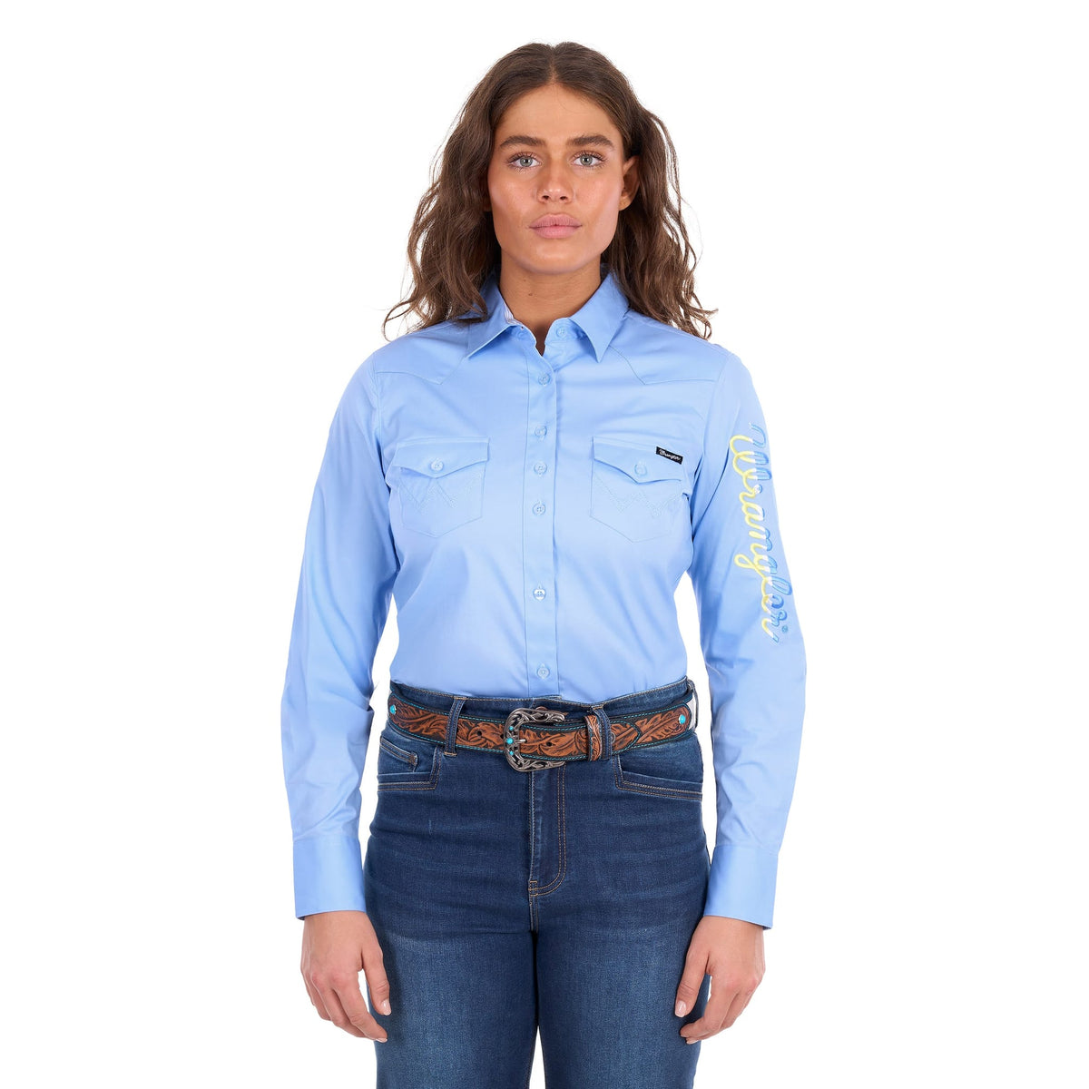 Wrangler Women's Hazel Logo Western Shirt Wrangler