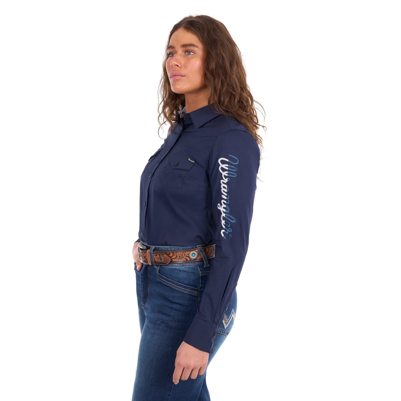 Wrangler Women's Hazel Logo Western Shirt Wrangler