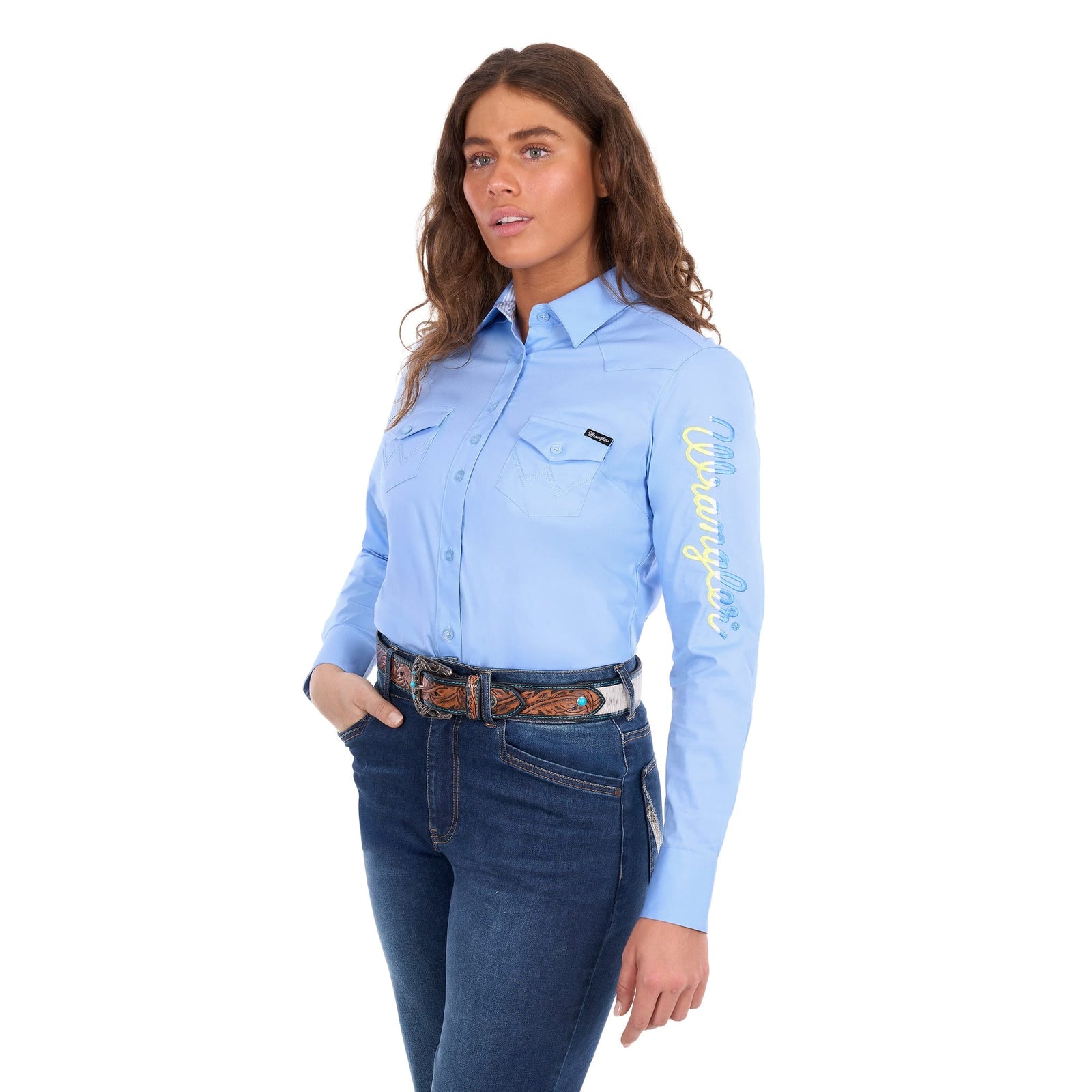 Wrangler Women's Hazel Logo Western Shirt Wrangler