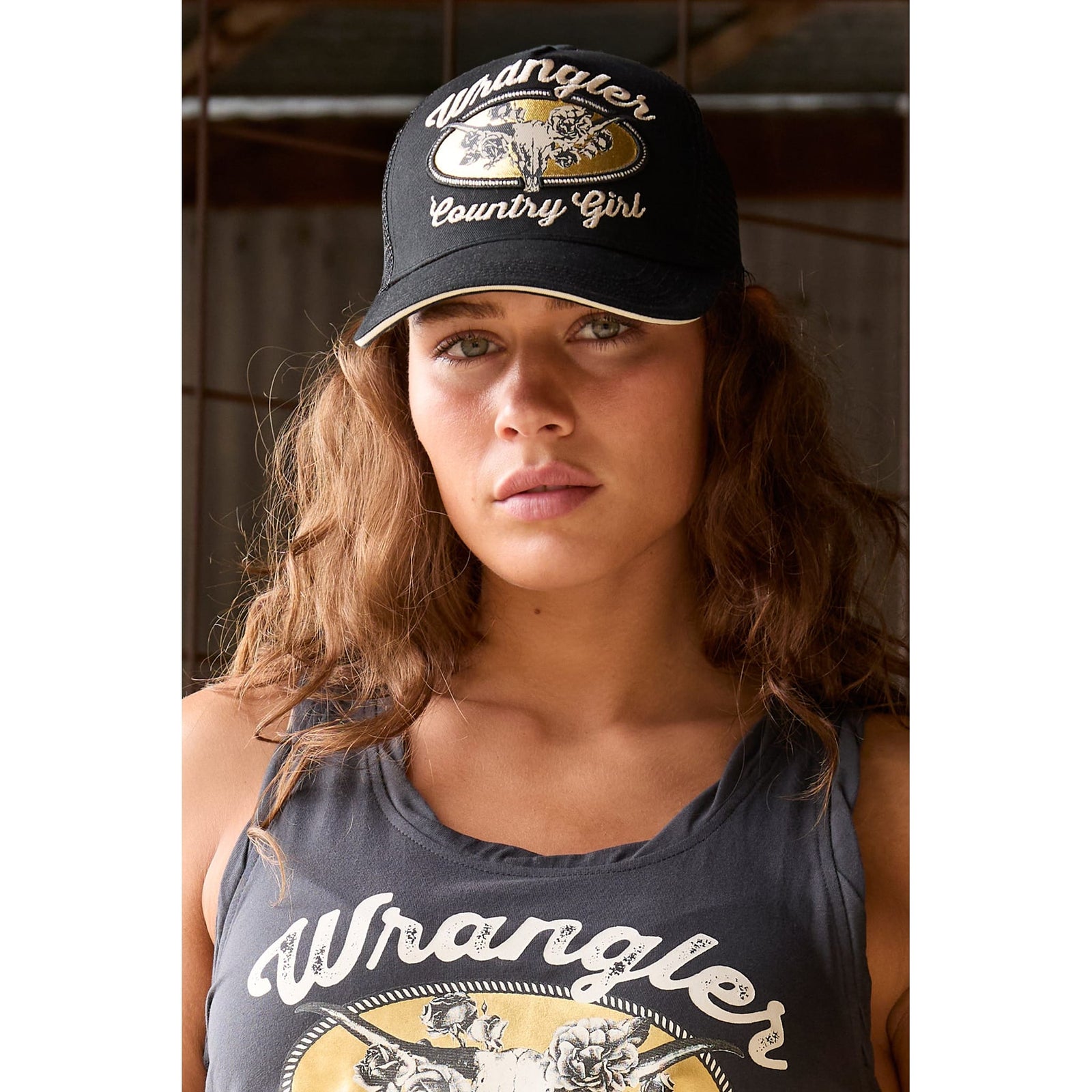 Wrangler Women's Jasmine 6 Panel Trucker Cap Wrangler