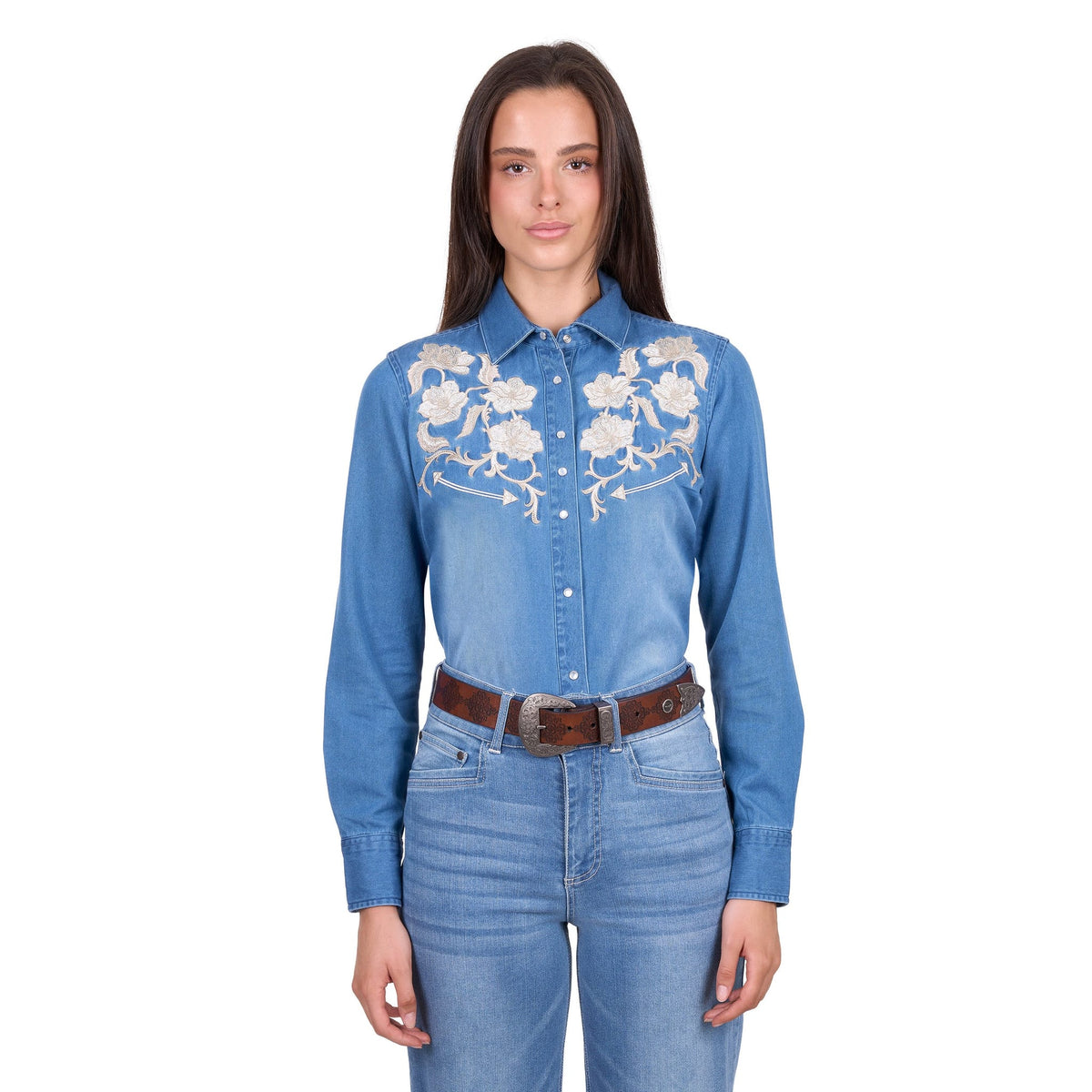 Wrangler Women's Louise Long Sleeve Western Shirt Wrangler