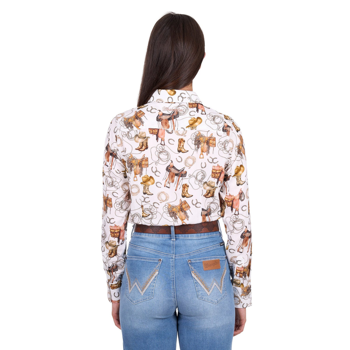 Wrangler Women's Marilyn Long Sleeve Western Shirt Wrangler