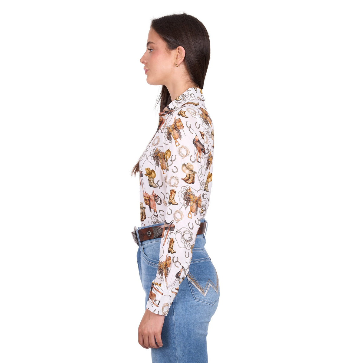 Wrangler Women's Marilyn Long Sleeve Western Shirt Wrangler