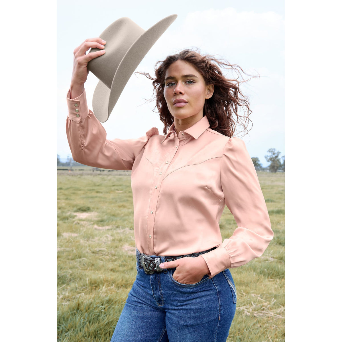 Wrangler Women's Scarlet Long Sleeve Western Shirt Wrangler