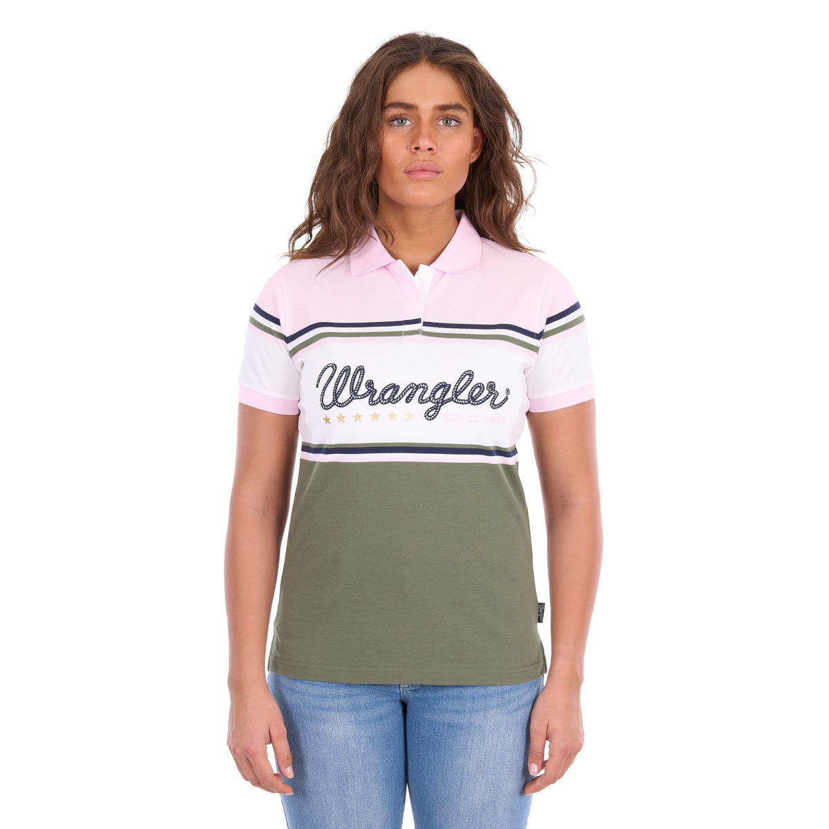 Wrangler Women's Stephanie Short Sleeve Polo Wrangler