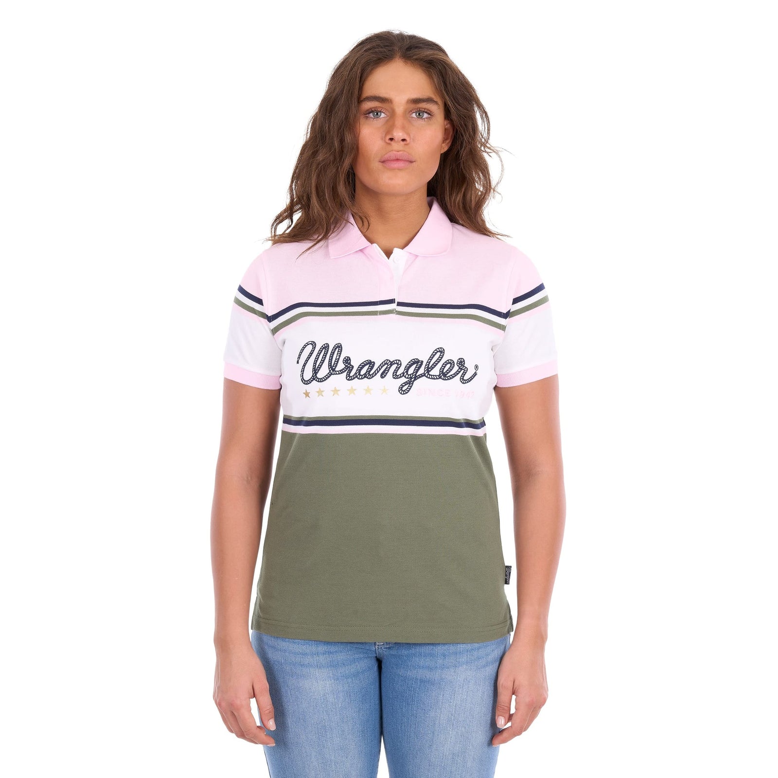 Wrangler Women's Stephanie Short Sleeve Polo Wrangler