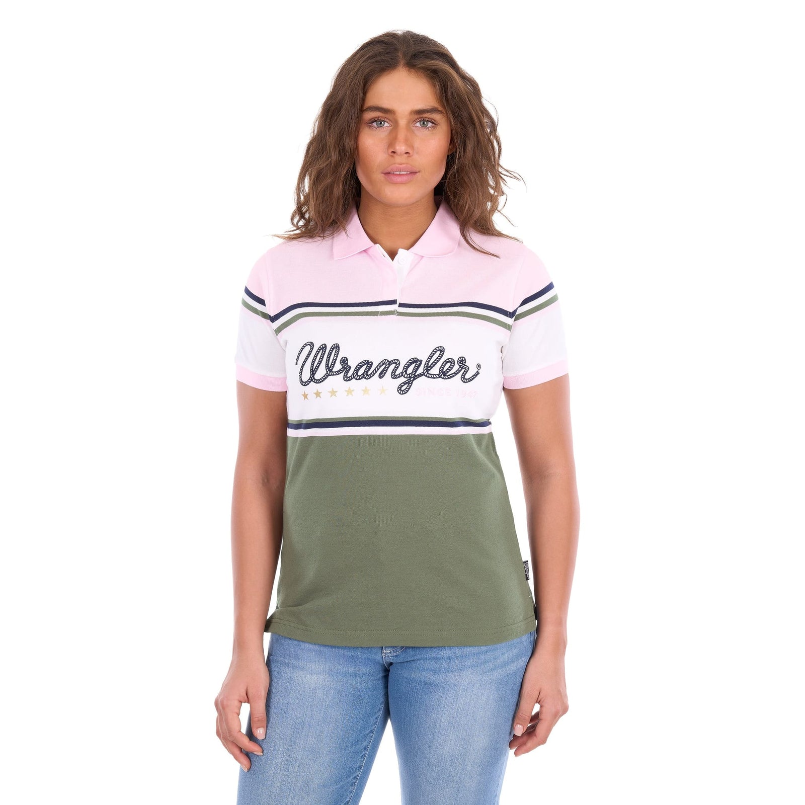 Wrangler Women's Stephanie Short Sleeve Polo Wrangler