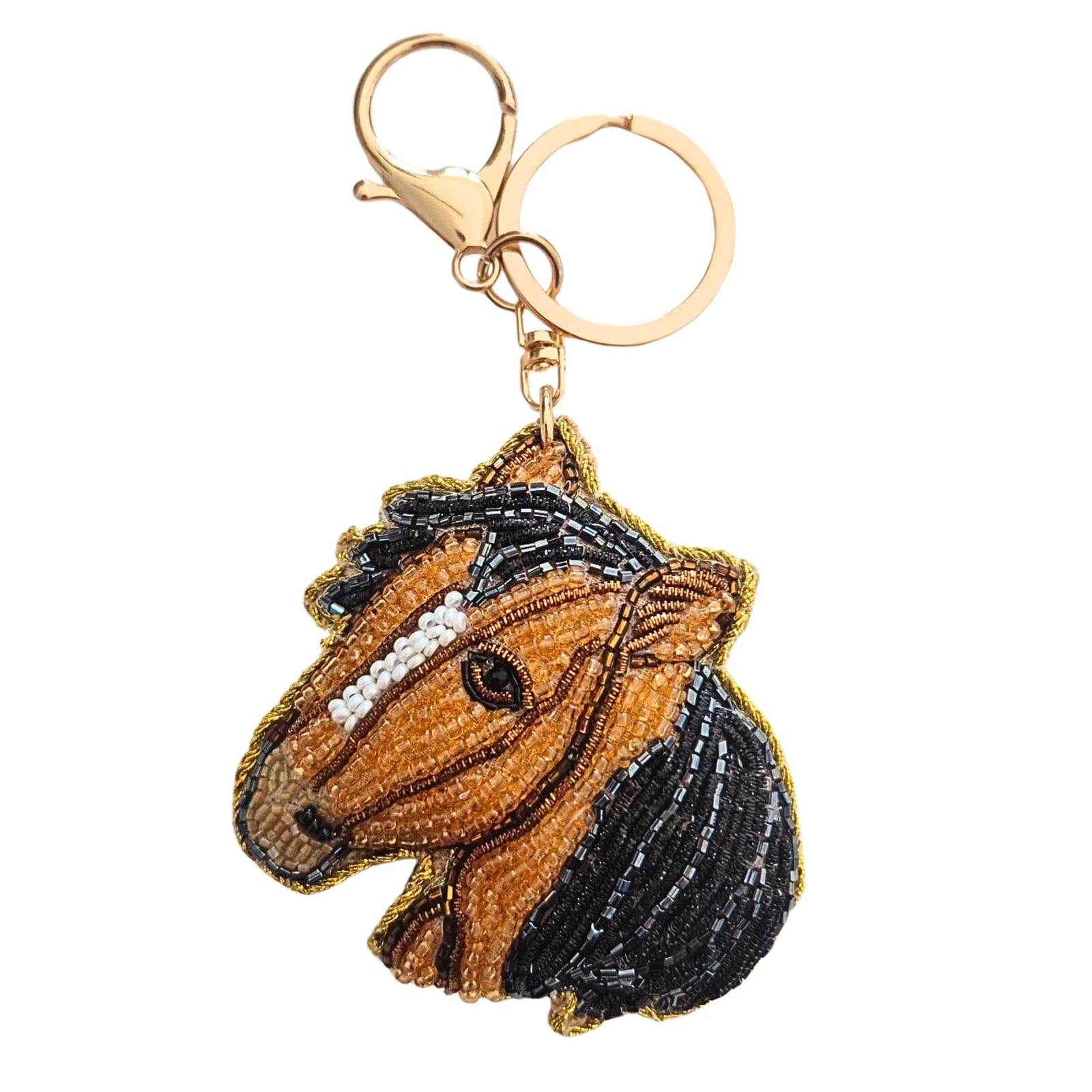 Zoda Beaded Horse Keychain Zoda
